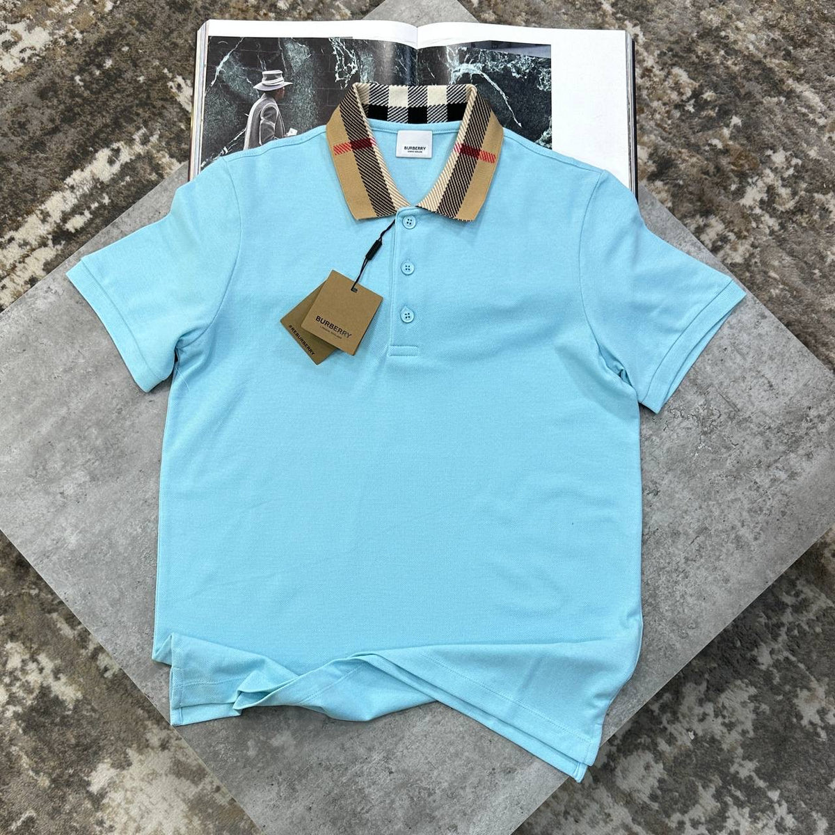 BRBURY POLO- LIGHTBLUE
