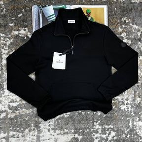 MNCLR HALF ZIP JUMPER-BLACK
