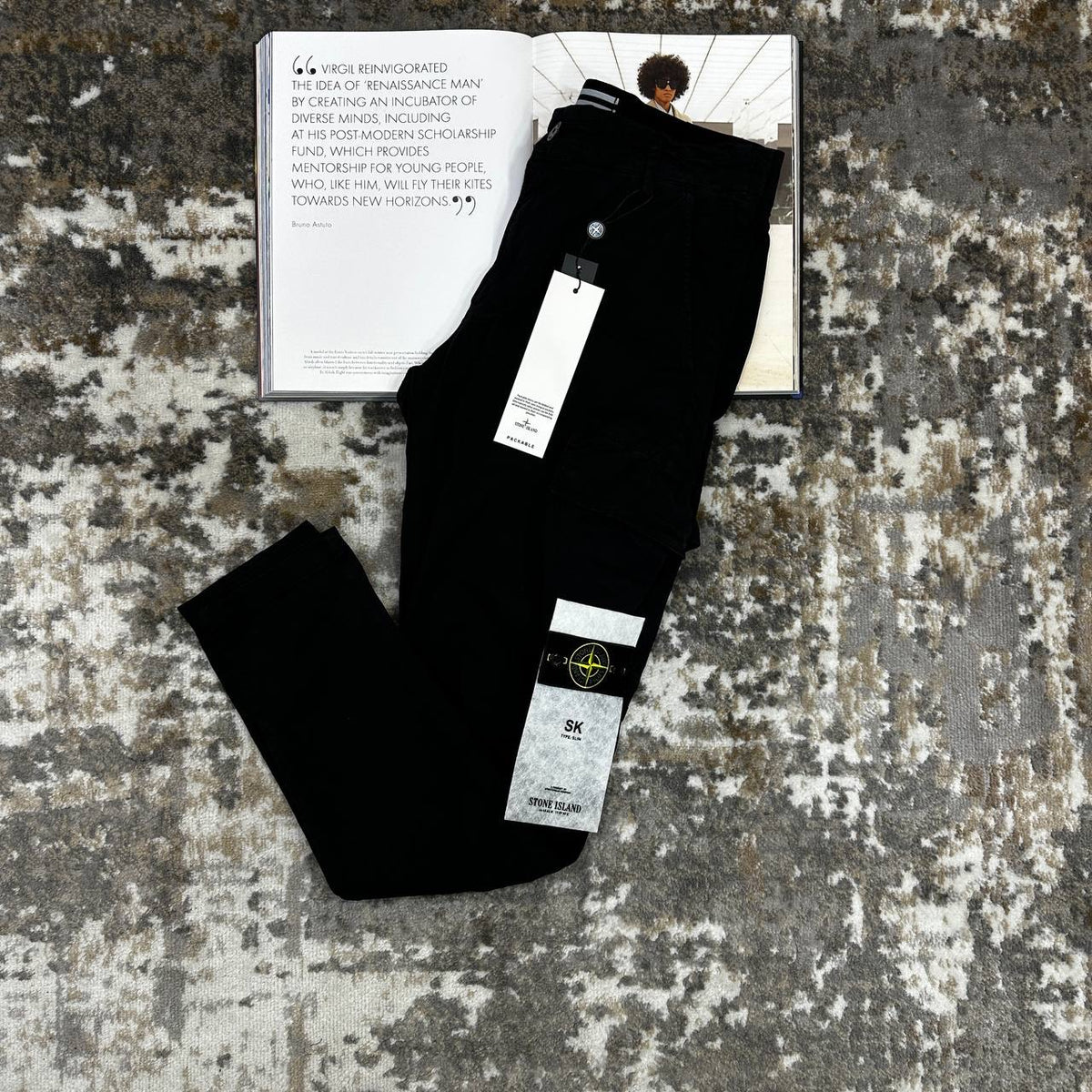 STNE CARGO PANTS-BLACK