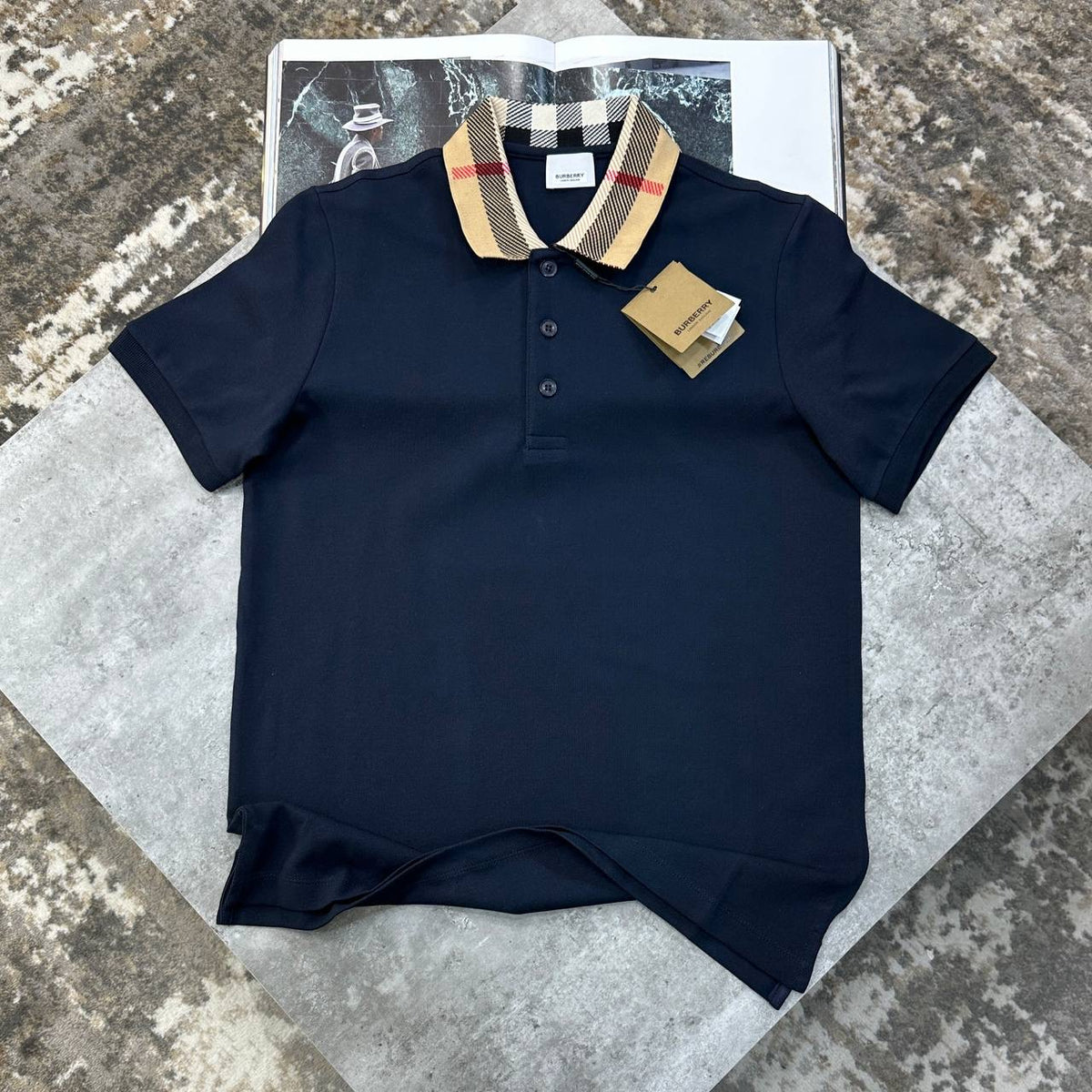 BRBURY POLO- NAVY