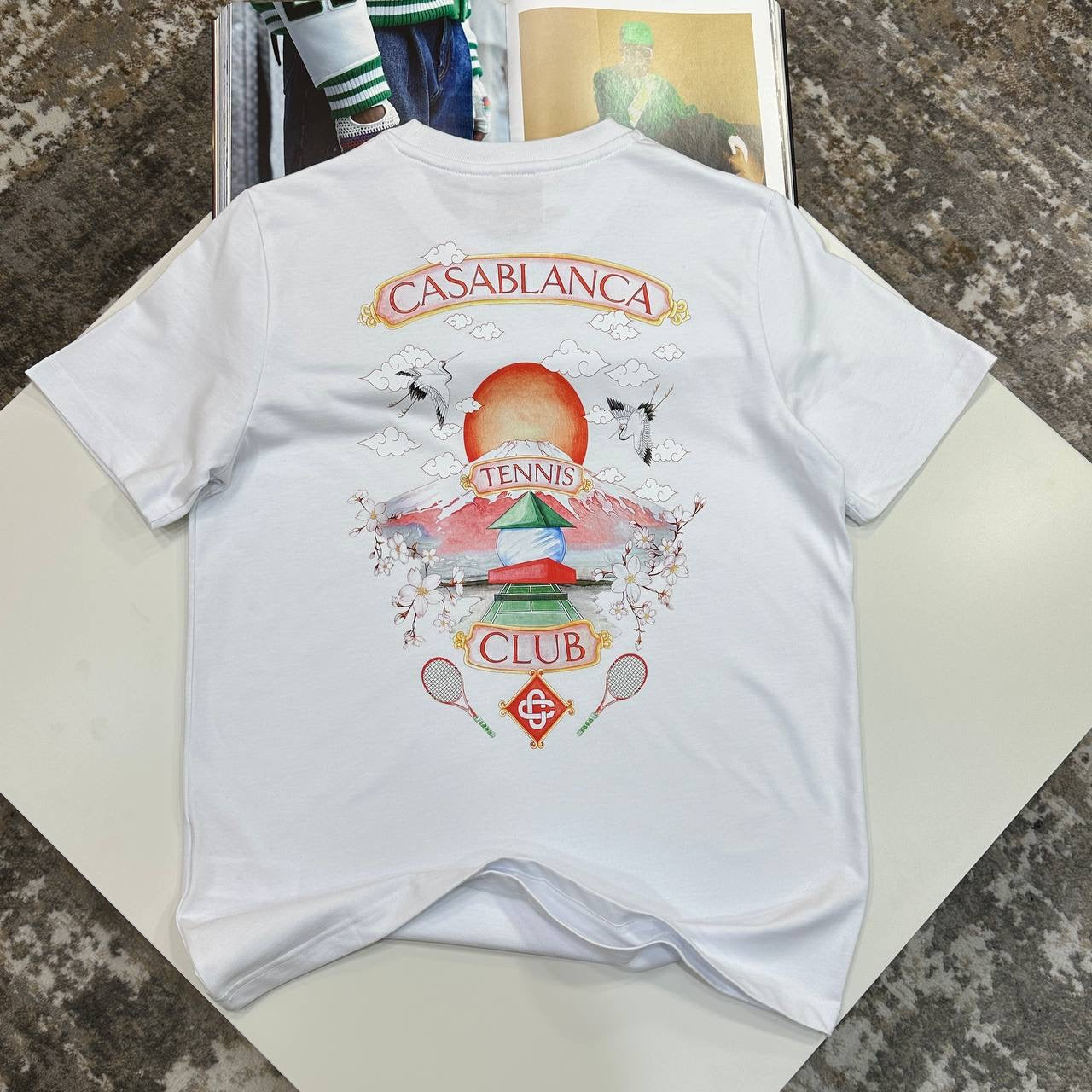 CASA BACK BIG LOGO TSHIRT-WHITE