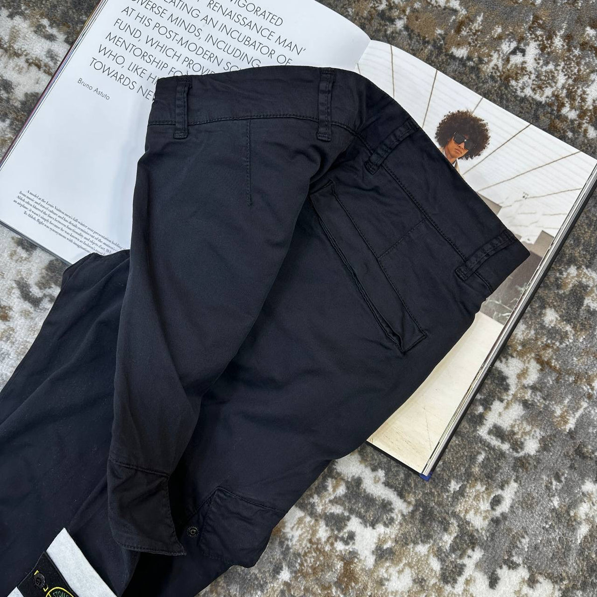 STNE CARGO PANTS-BLACK