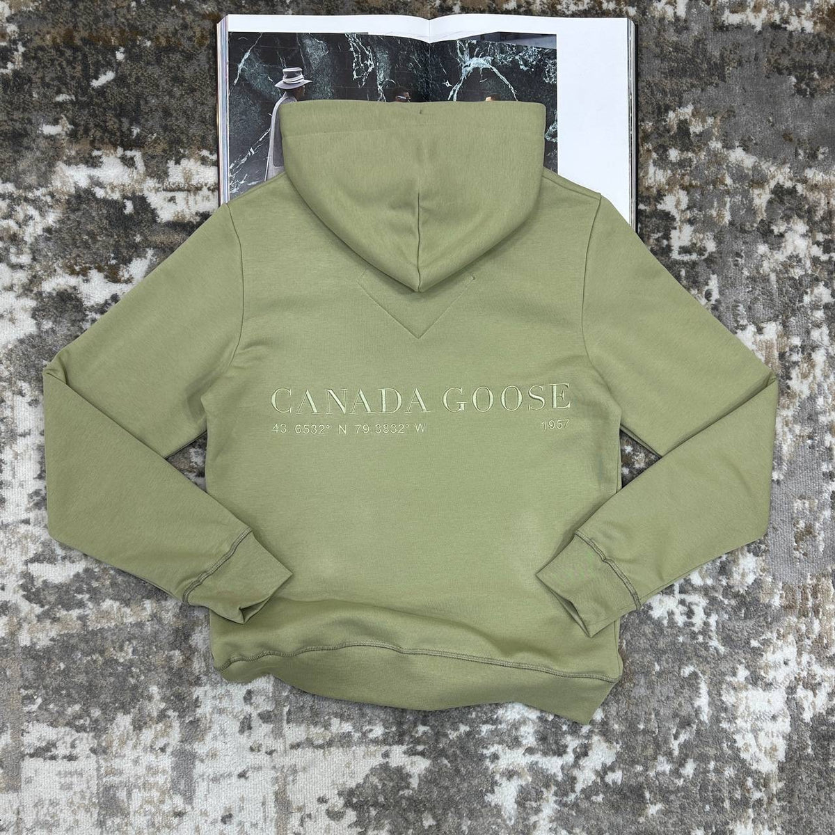 CANDA GOOSE HOODIE LIGHT GREEN