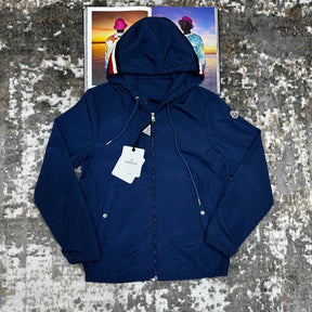 MONLR JACKET WITH HOOD STRIPS BLUE