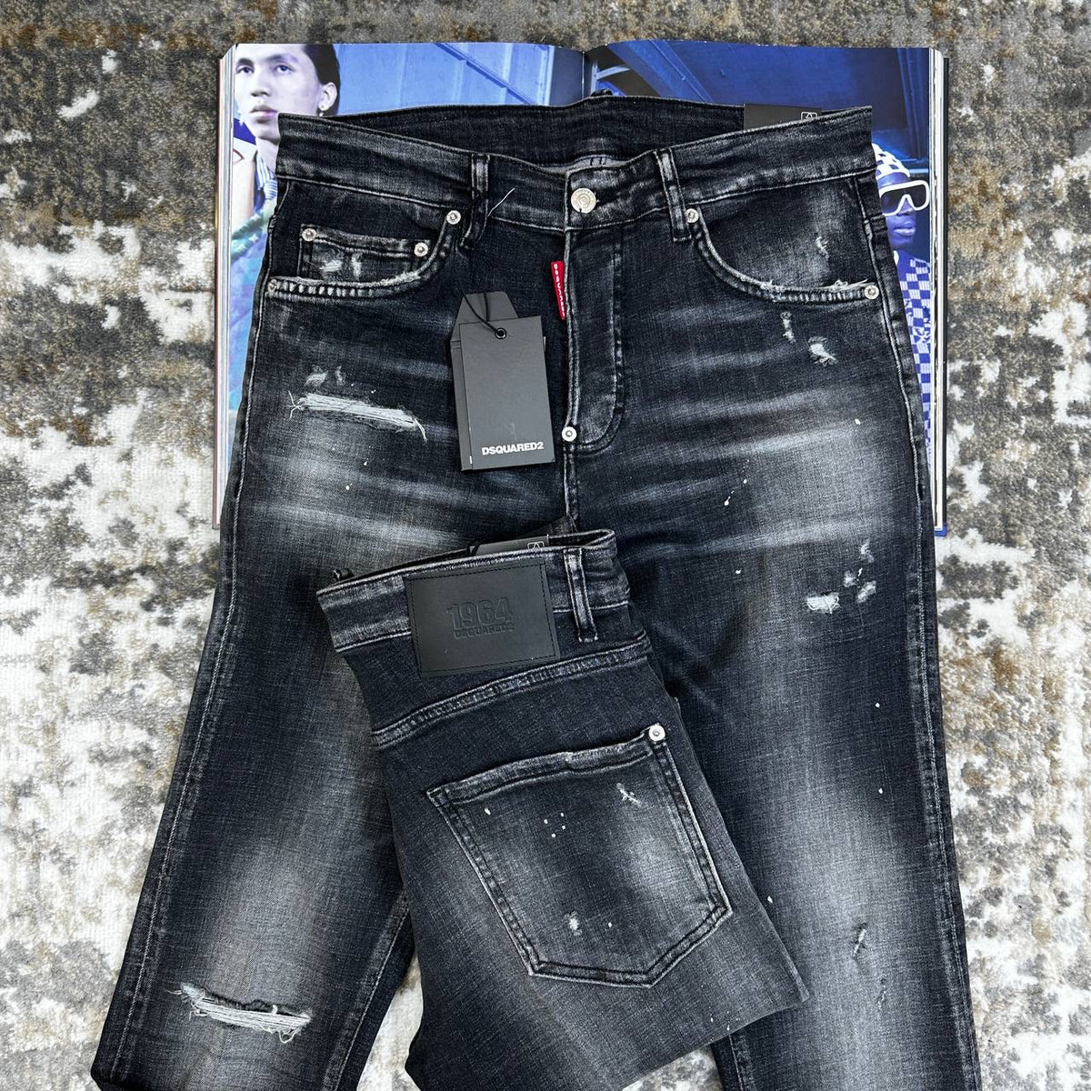 DSQD SLIM FIT JEANS BLACK