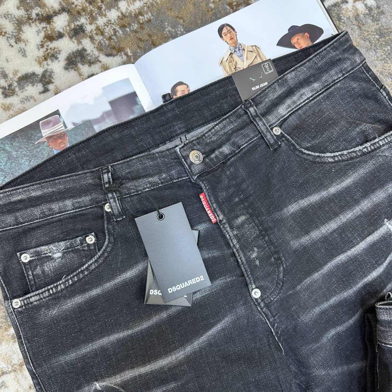 DSQD SLIM FIT JEANS BLACK