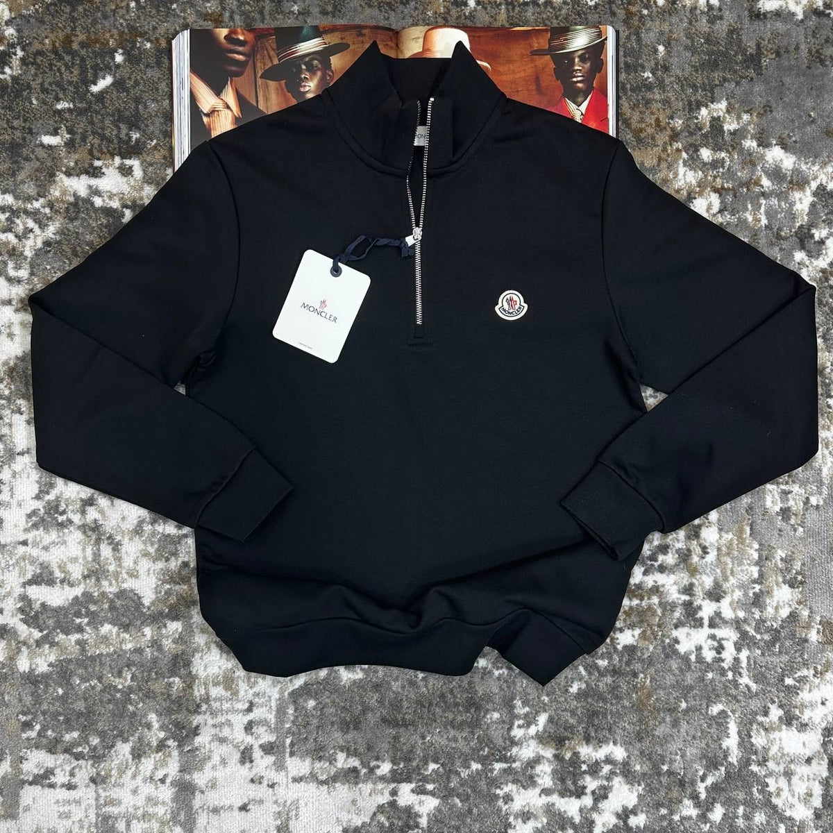 MNCLR HALF-ZIP BLACK