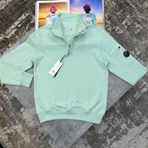 CP SIDE BADGE HALF-ZIP MINT