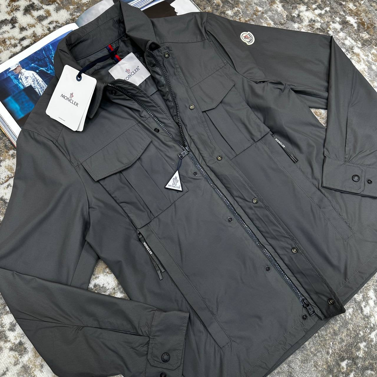 MNCLR ZIP UP JACKET-DARK GREY