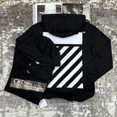 OFF-WHITE HOODIE BLACK