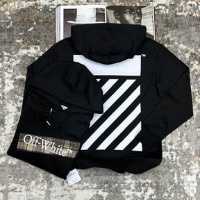 OFF-WHITE HOODIE BLACK