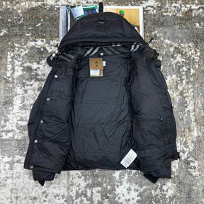 BURBERY LONDON FULL PUFFER JACKET-BLACK