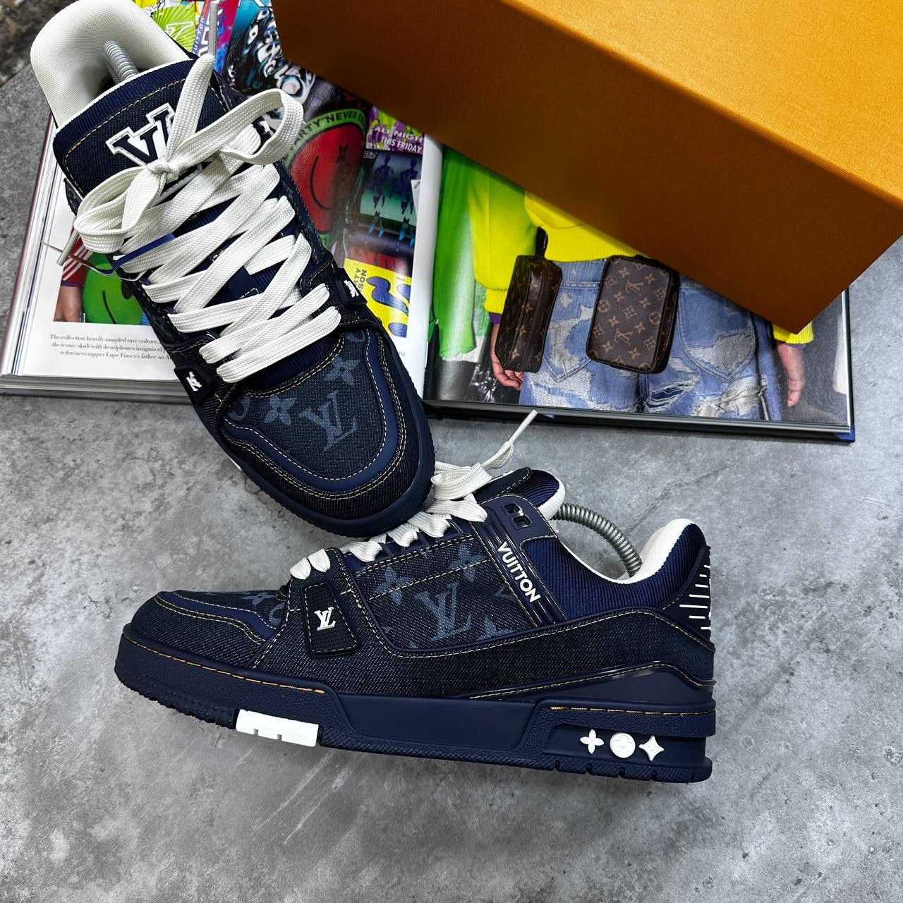LVE TRAINER -NAVY|WHITE