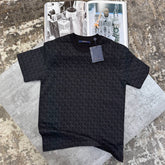 L.V FULL PRINT T SHIRT-BLACK