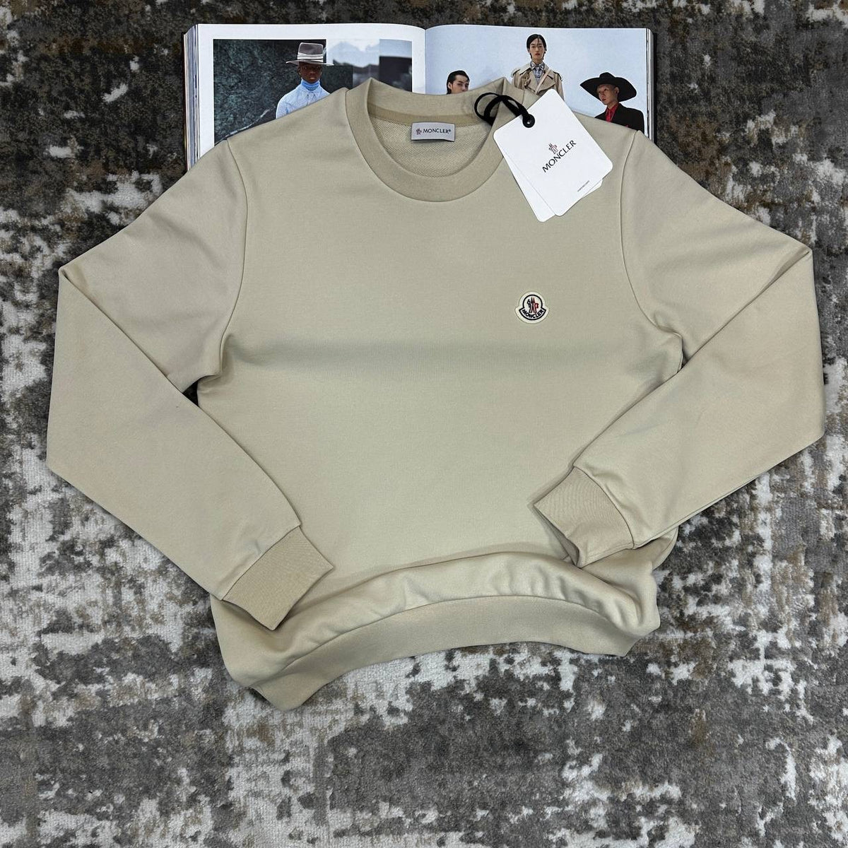 MNCLR JUMPER ROUND NECK BEIGE