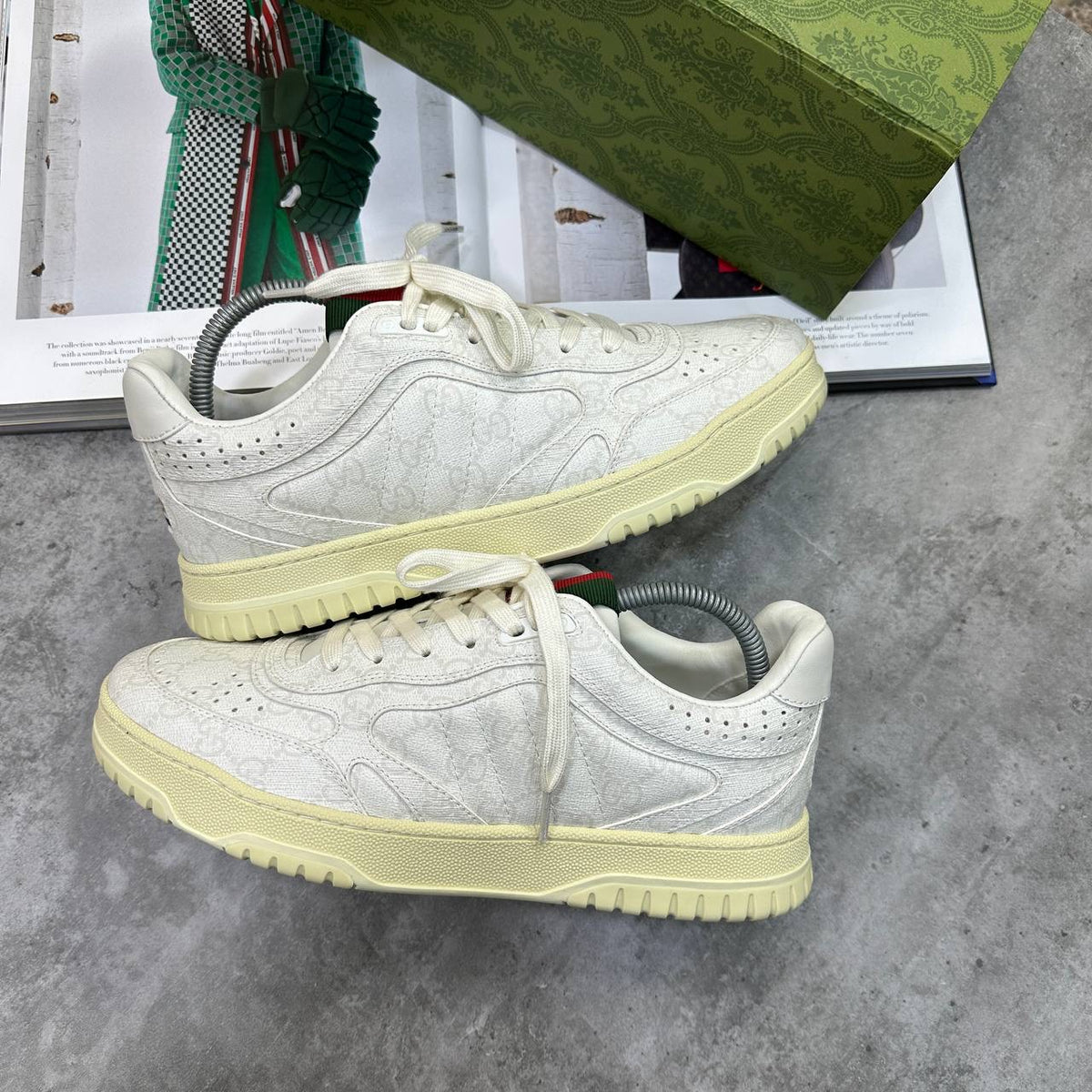 GUCI TRAINER WHITE|OFFWHITE