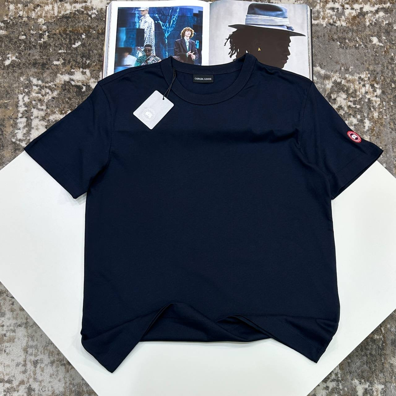 CG SIDE BADGE TSHIRT-NAVY