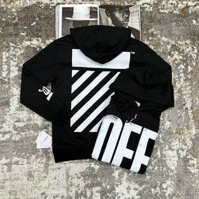OFF-WHITE HOODIE BLACK