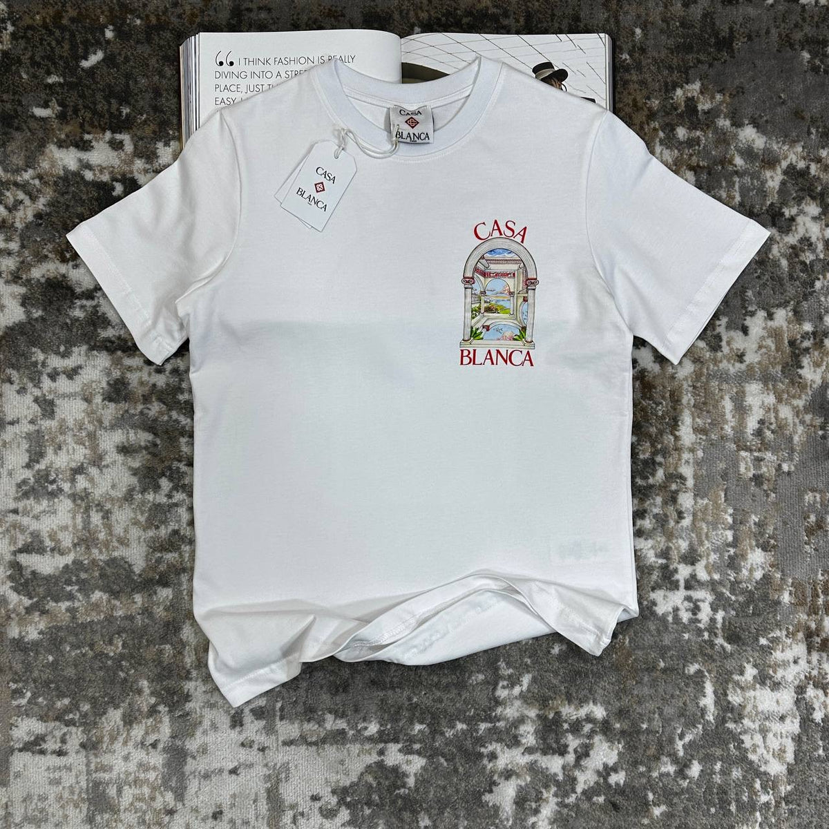 CASA BLNCA TSHIRT-WHITE