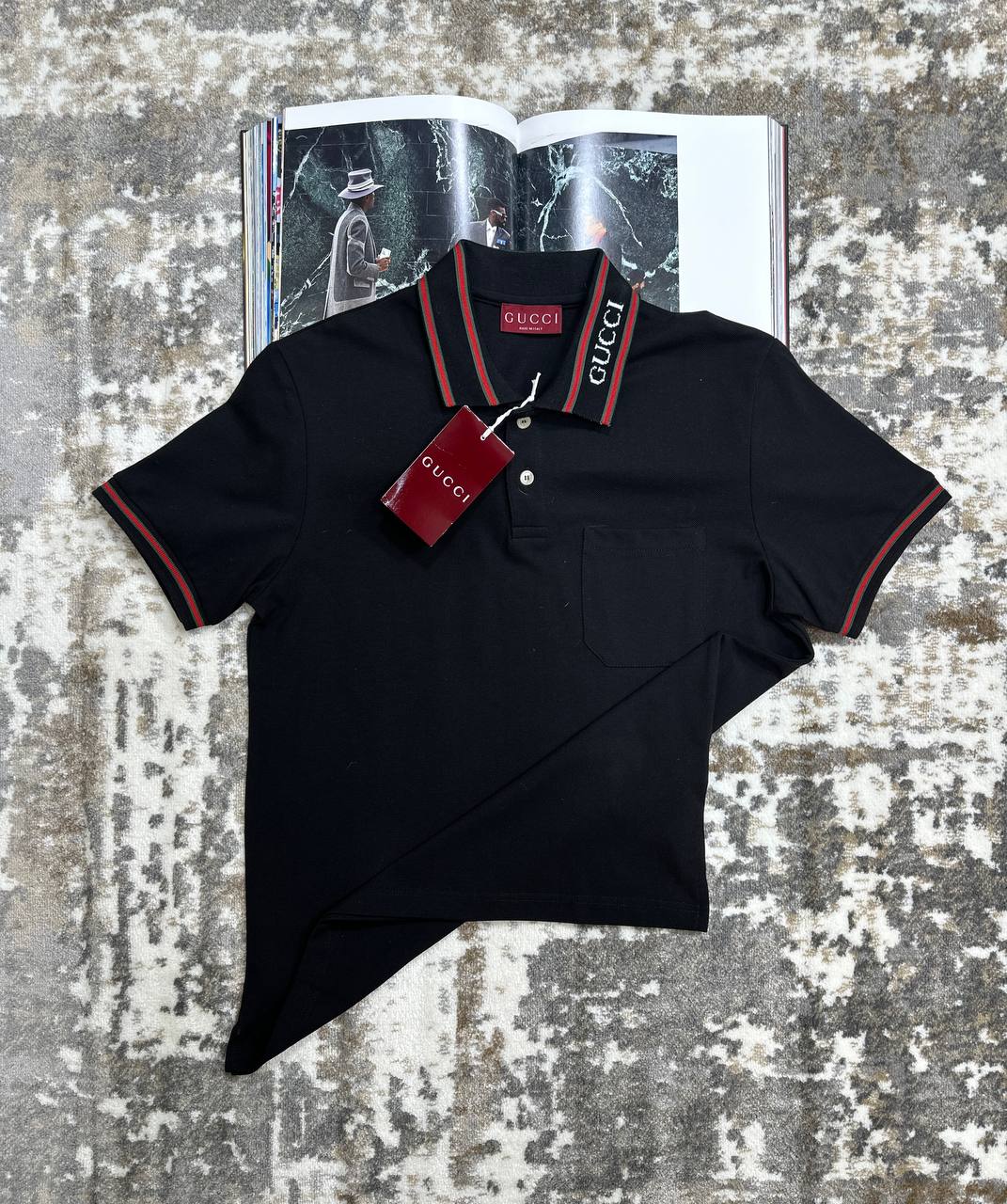 GUCI POLO- BLACK