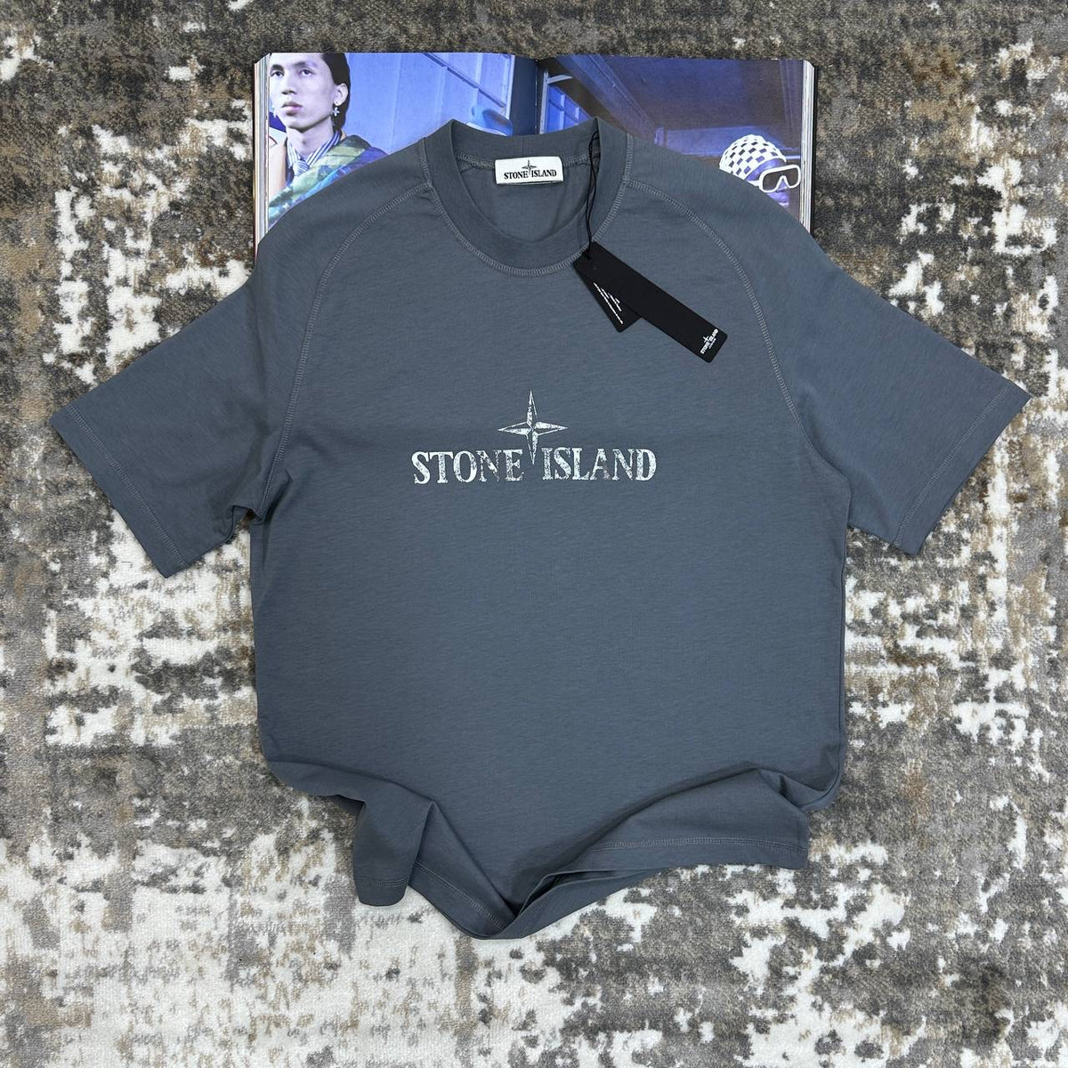 STNE lONG SLEEVE TSHIRT-GREY