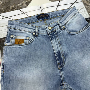 LOUS VUITON  SLIM FIT JEANS BLUE
