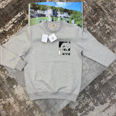 HRMS FRONT BADGE JUMPER GREY