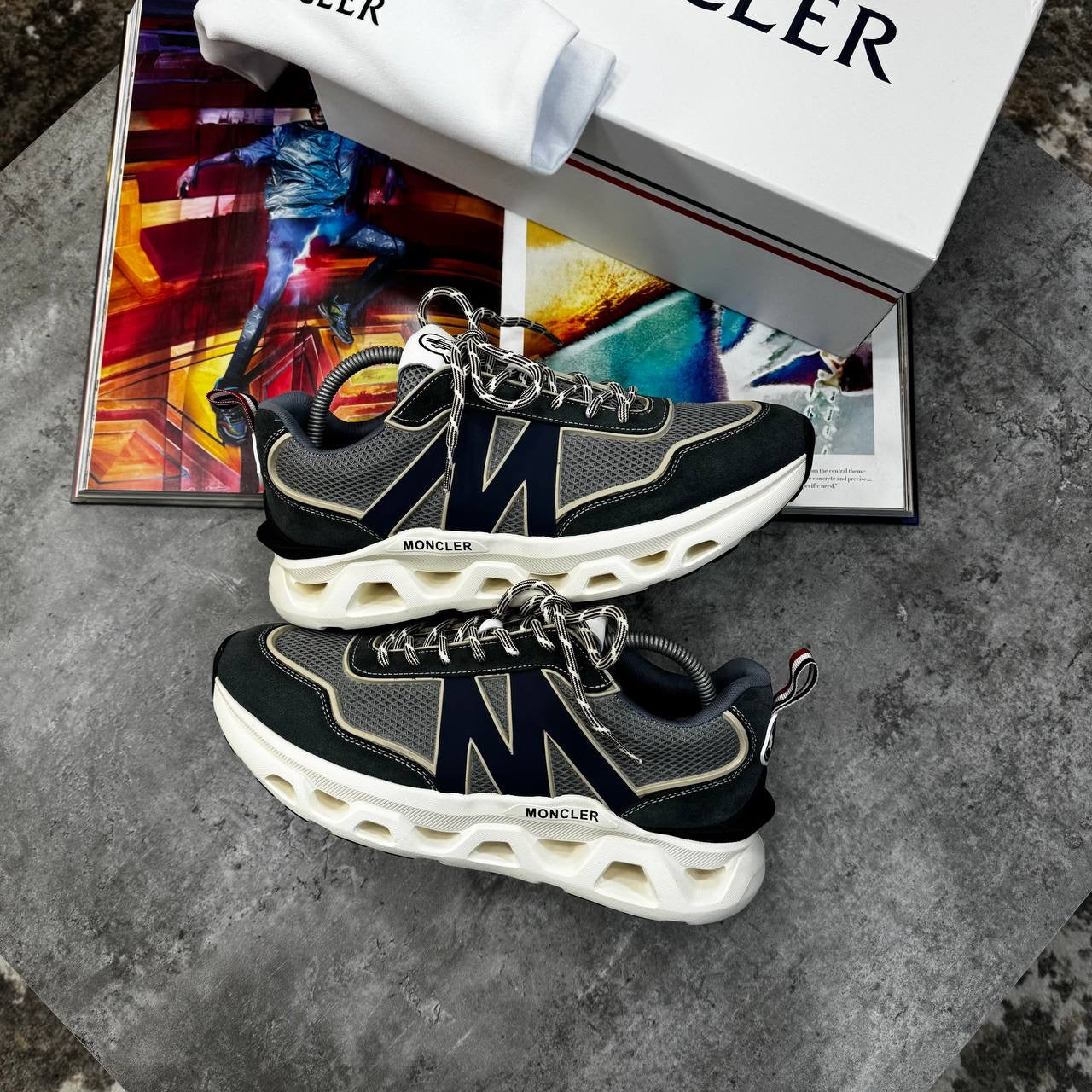 NCLR RUNNING TRAINERS GREY/NAVY