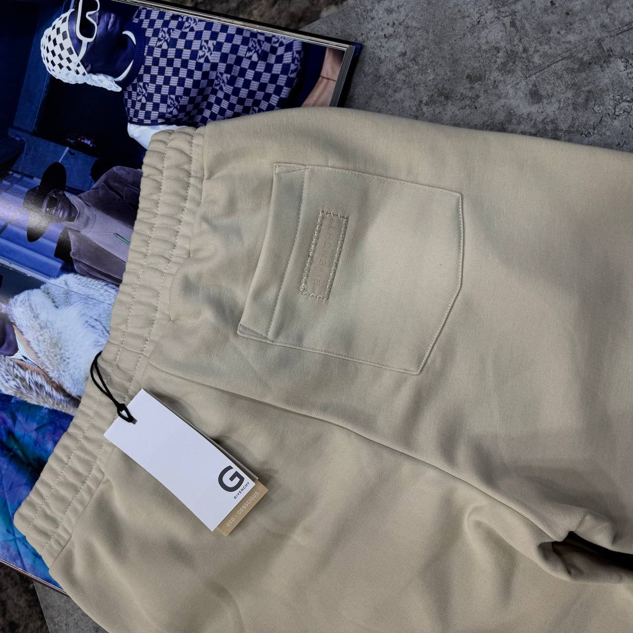 GVNCHY SHORT SET WHITE/BEIGE