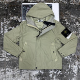 STNE COMPASS-BADGE JACKET-BEIGE