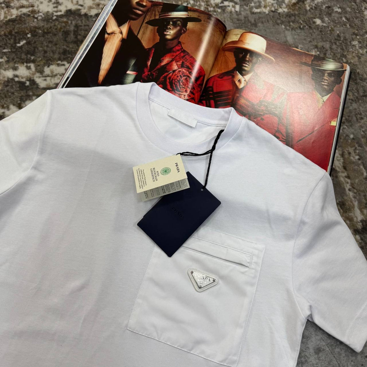 RADA FRONT POCKET T-SHIRT WHITE