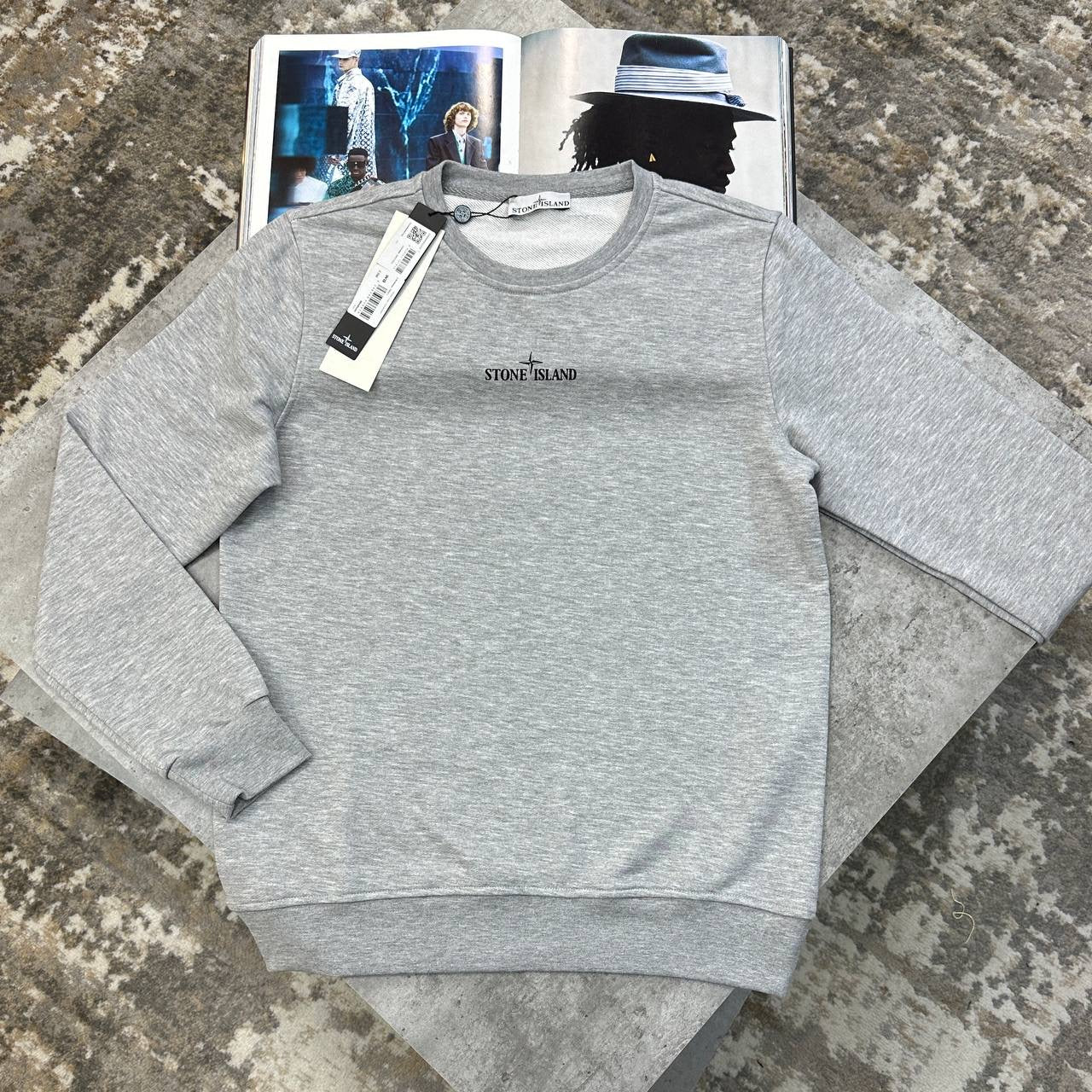 SI BACK BIG PRINT JUMPER GREY