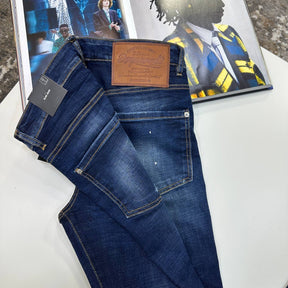 DSQD SLIM FIT JEANS BLUE
