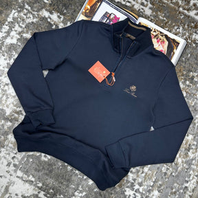 LRO PIANA HALF ZIP JUMPER NAVY