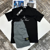 S.I SHORT SET GREY/BLACK