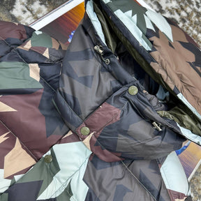 MNCLR FULL PUFFER JACKET-KHAKHI|WHITE