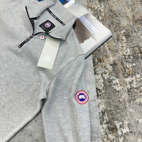 CG SIDE RED BADGE HALFZIP GREY