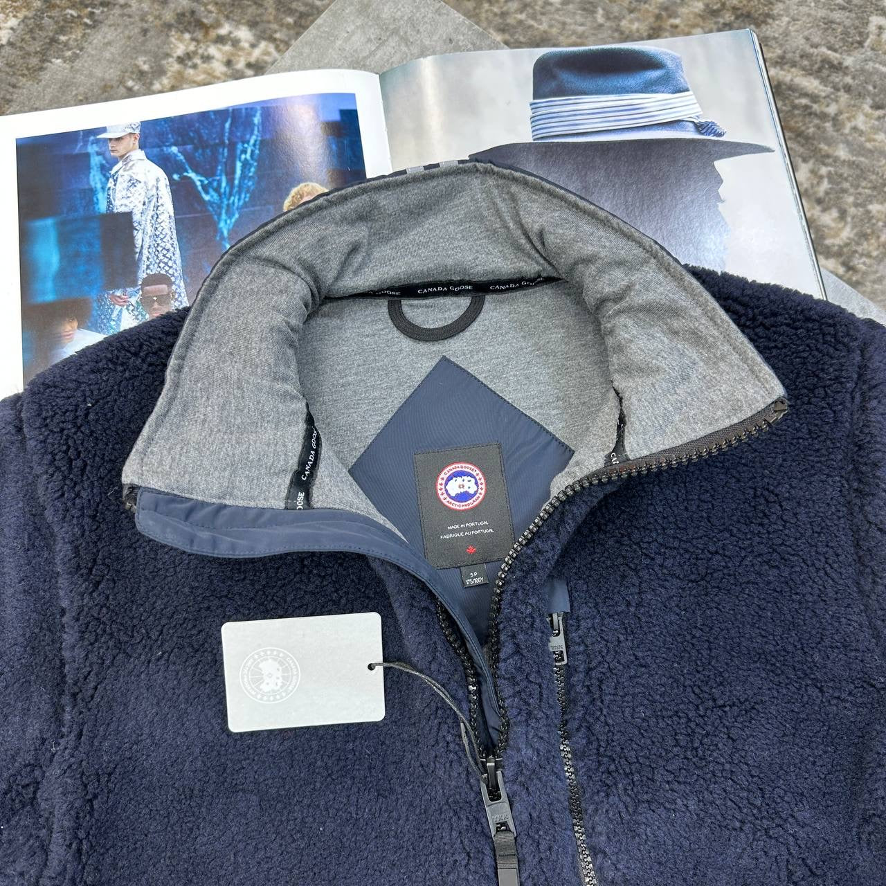 C.G FLEECE JACKET NAVY