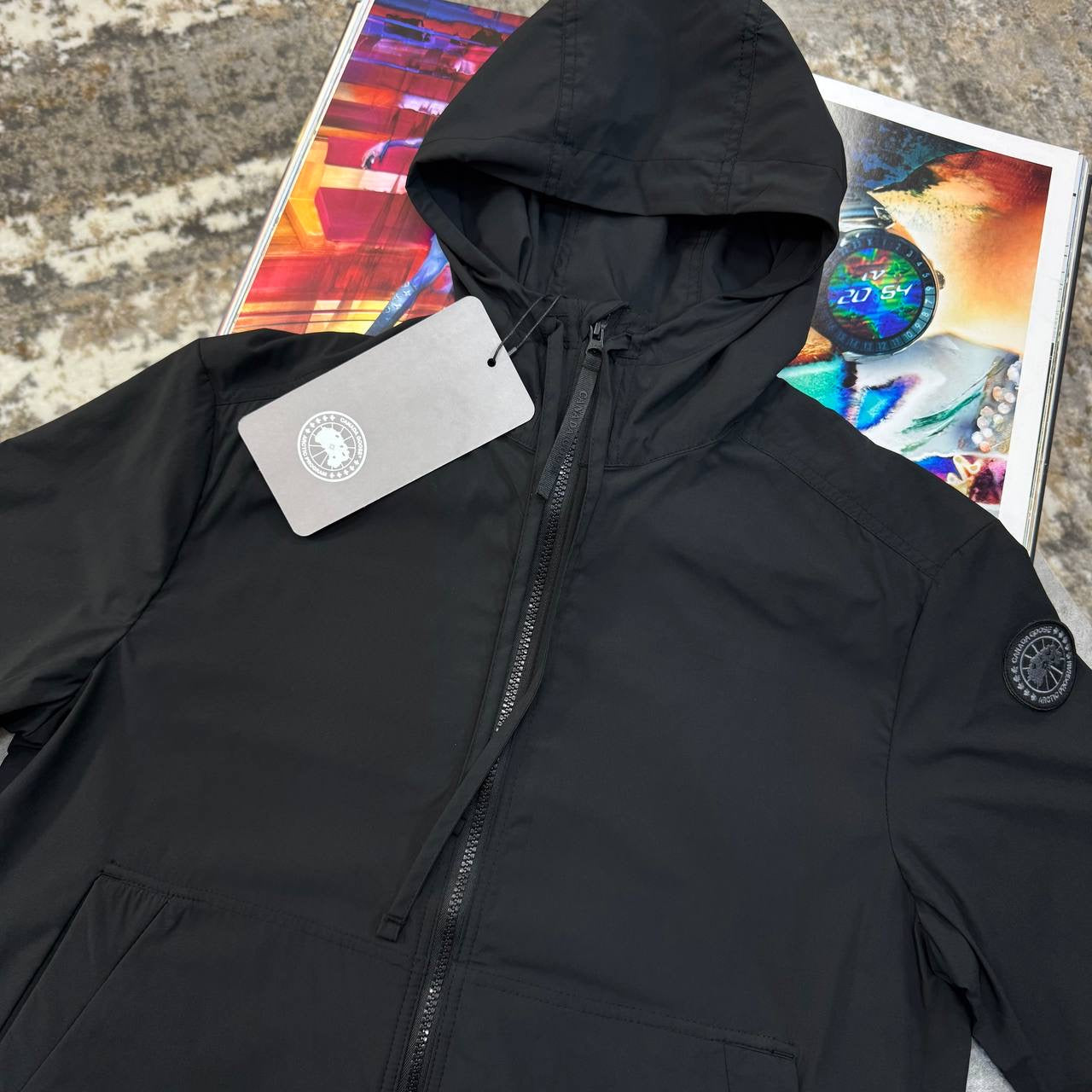 C.G LIGHT WEIGHT JACKET SIDE BLACK BADGE BLACK