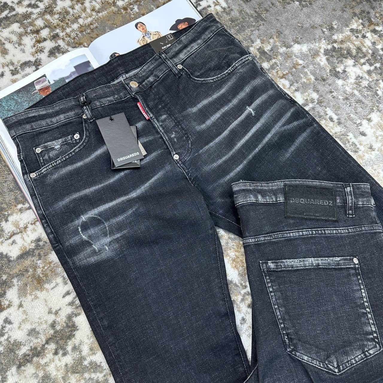 DSQD SLIM FIT JEANS BLACK