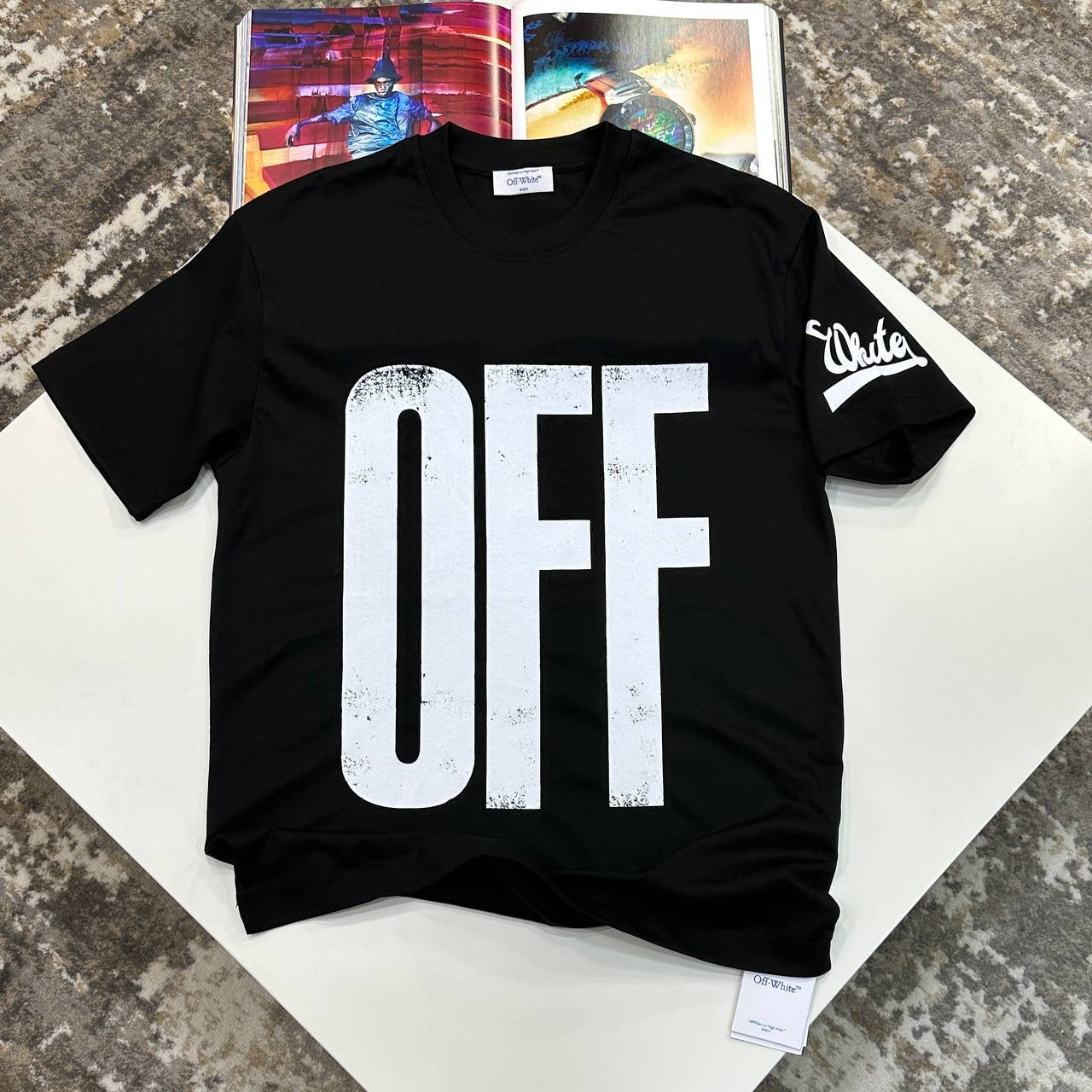 OF-WITE TSHIRT-BLACK/WHITE