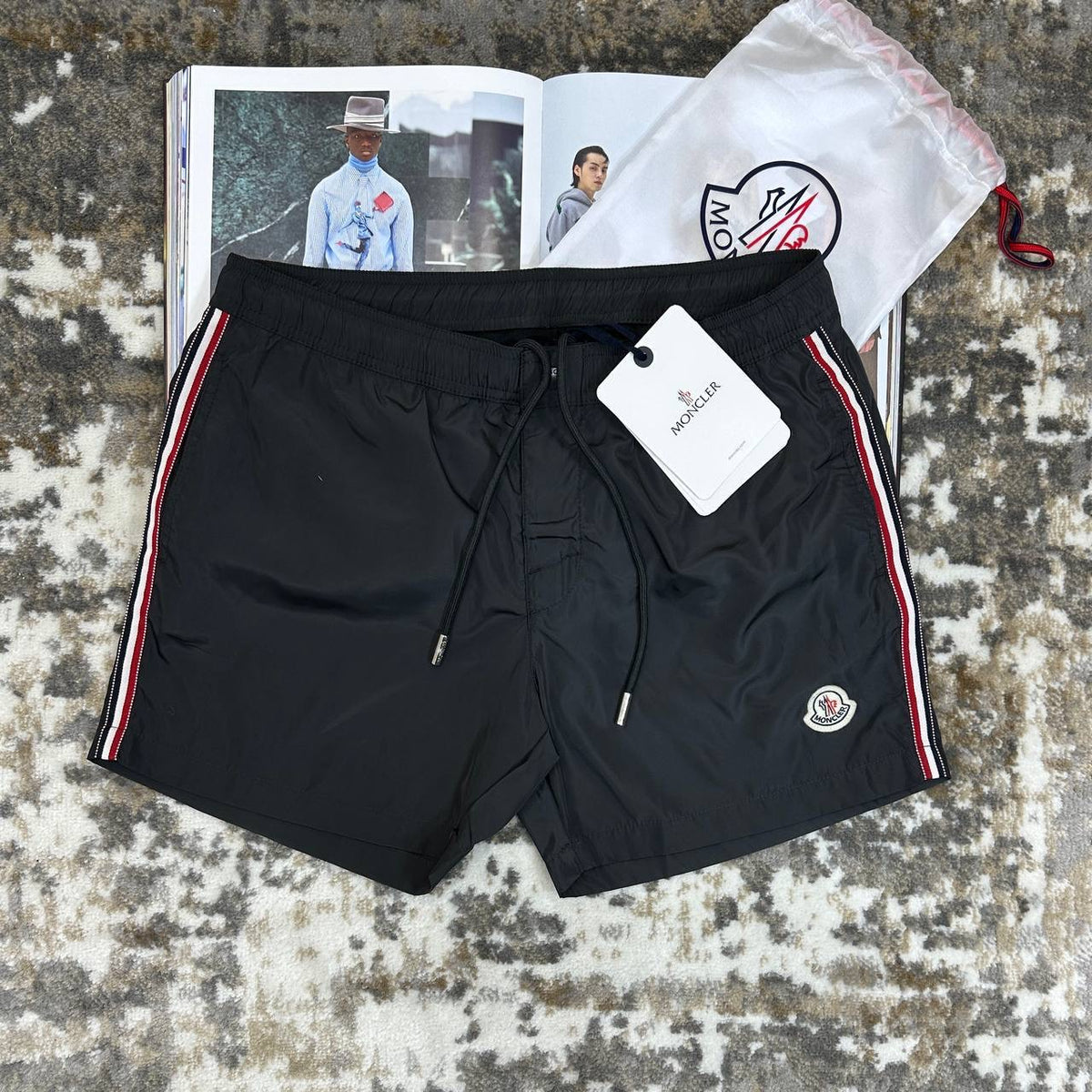 MNLR SWIM SHORTS DARK GREY