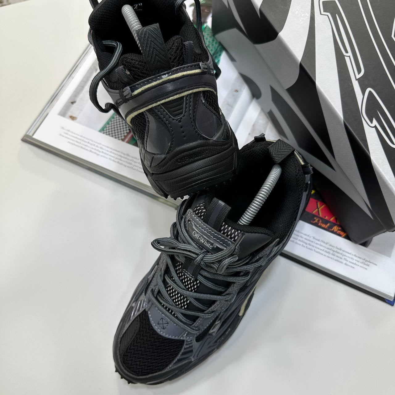 OF-WHITE TRAINER-BLACK