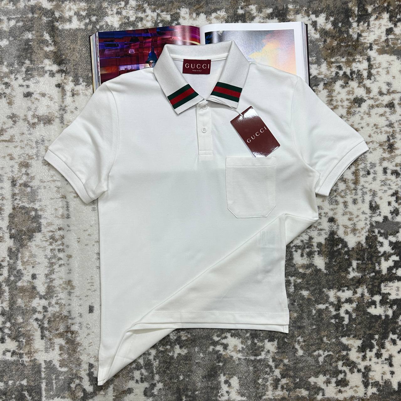 GUCI POLO- WHITE