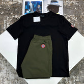 C.G SHORT SET BLACK/KHAKHI