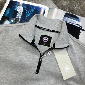 CG SIDE RED BADGE HALFZIP GREY