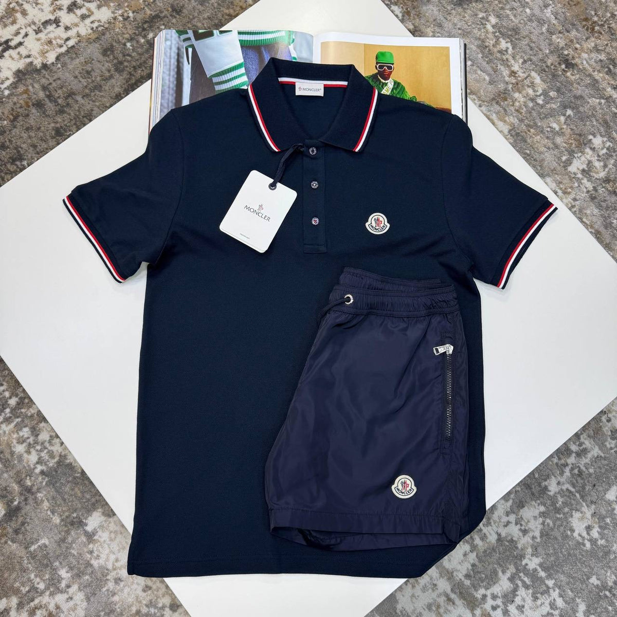 NCLR SHORT SET ALL NAVY