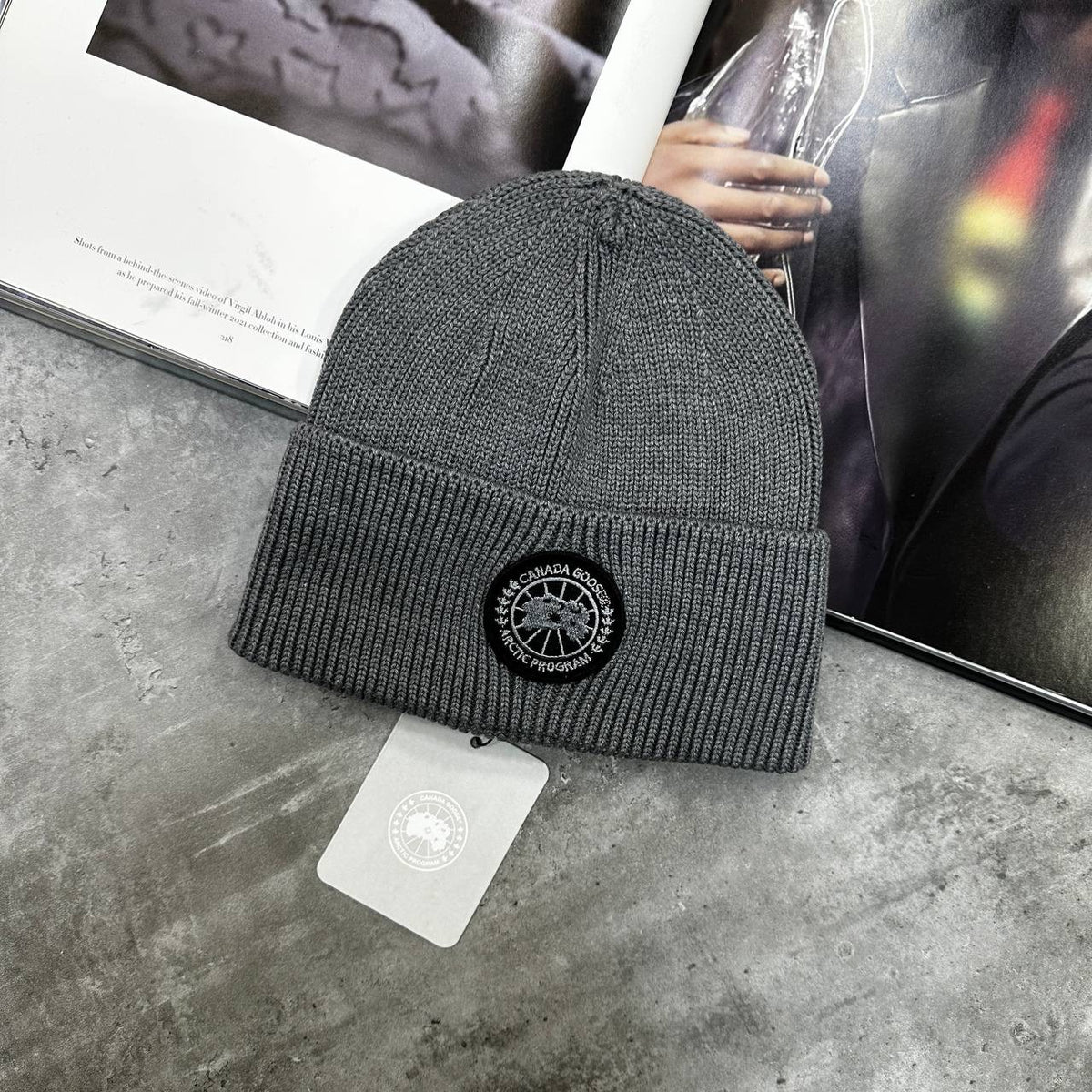 CANDA GOOSE BEANIE GREY