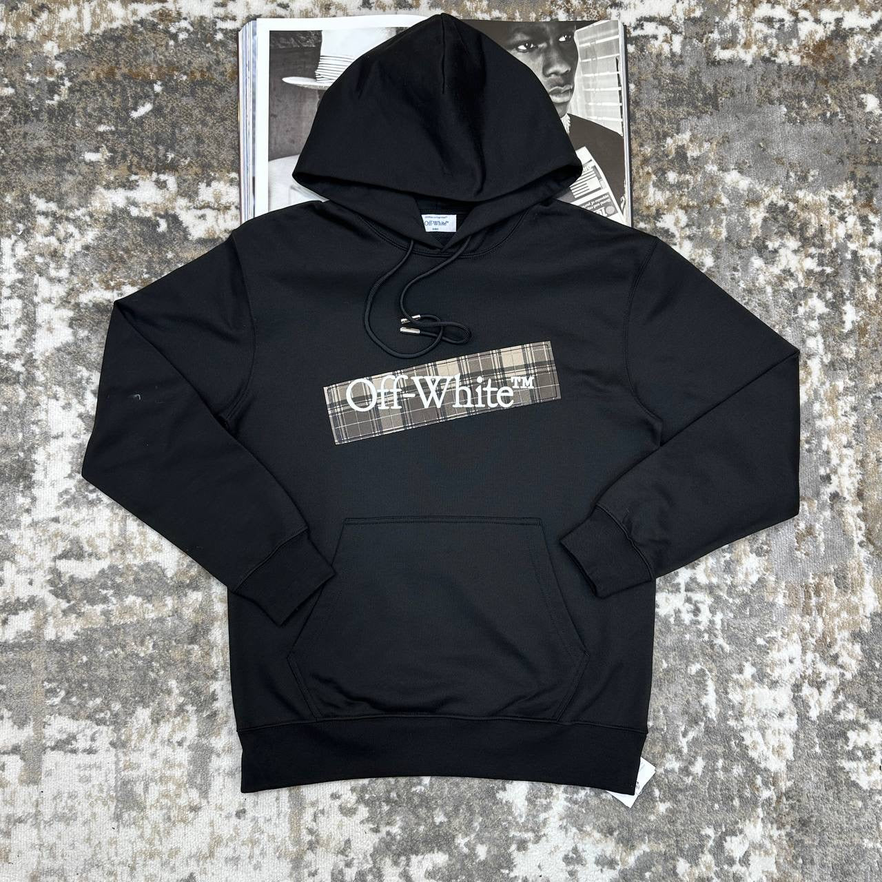 OFF-WHITE HOODIE BLACK