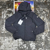 MONLR JACKET WITH  HOOD STRIPS GREY